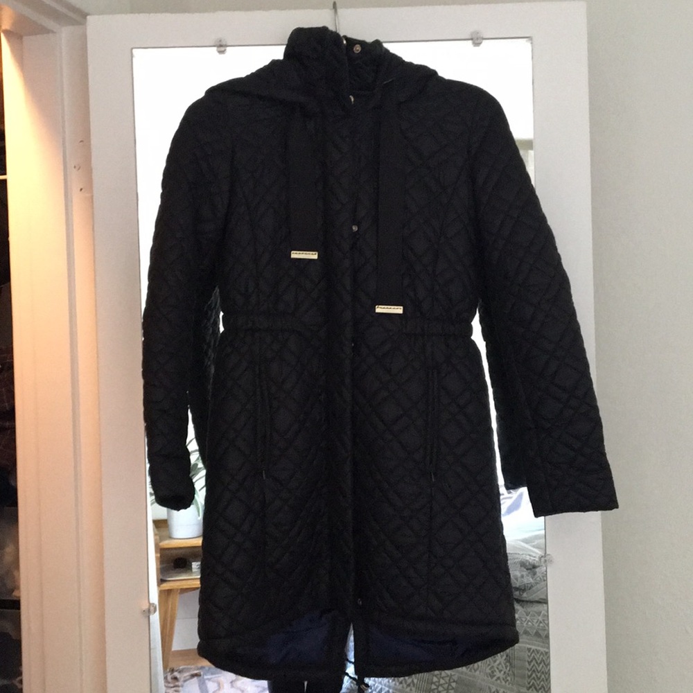 Tahari Marykate Quilted Anorak Jacket - Small